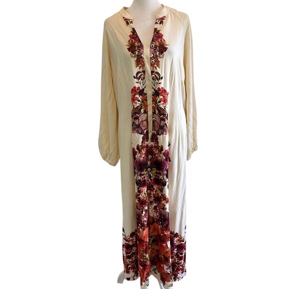 Soft Surroundings Maxi Dress Floral Romantic Boho Long Sleeve Cottagecore - Picture 2 of 12